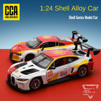 CCA 1:24 Scale Licensed Shell Livery Series Die-Cast Alloy Model Set - BMW M4 GT3 / Audi R8 LMS with Opening Doors & Sound/Light - GT Racing Collection