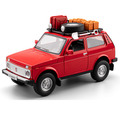 Chezhi 1:24 Scale Die-Cast Alloy Model Toy Compatible with Lada Niva - with Roof Accessories, Opening Doors, Sound & Light, Pull-Back Function, Shock Absorption & Horn - Classic Off-Road Collection