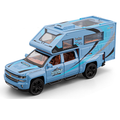 Chezhi 1:32 Scale Die-Cast Alloy Model Toy Compatible with Chevrolet Off-Road Camper - Opening Doors, Sound & Light, Pull-Back Function - Adventure Vehicle Collection