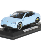 Chezhi 1:32 Scale Die-Cast Alloy Model Toy Compatible with Porsche Taycan - Opening Doors, Sound & Light, Pull-Back Function - Electric Sports Car Collection
