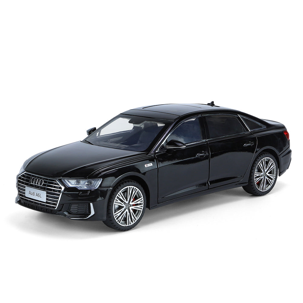 ZGTX 1:18 Scale Licensed Audi A6L Die-Cast Alloy Model Toy - Opening Doors, Sound & Light, Pull-Back Function, Shock Absorption, Horn & Adjustable Seats - Official Luxury Sedan Collection