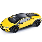 Black Mamba 1:24 Scale Licensed Lamborghini Huracán Die-Cast Alloy Model Toy - Opening Doors, Sound & Light, Pull-Back Function, Shock Absorption, Steering, Horn & Adjustable Seats - Supercar Collection