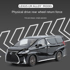 ZGTX 1:24 Scale Die-Cast Alloy Model Toy Compatible with Lexus LM300h - Remote Key Controlled Sound & Light, Opening Doors, Pull-Back Function, Steering & Horn - Luxury MPV Collection