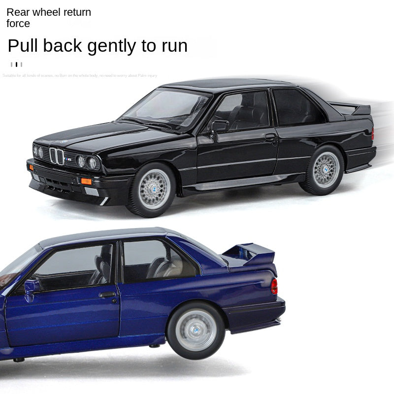 Jin Lifang 1:24 Die-Cast Alloy Model - Compatible with BMW M3 - High-Performance Sedan with Opening Doors, Sound & Light, Pull-Back Action, Shock Absorption, Interactive Steering Wheel, Horn & Foldable Mirrors