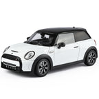 Black Mamba 1:18 Scale Licensed BMW MINI COOPER Die-Cast Alloy Static Model Toy - Opening Doors, Shock Absorption, Steering & Adjustable Seats - Classic Compact Car Collection