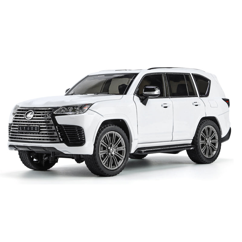 Chimei 1:24 Scale Die-Cast Alloy Model Toy Compatible with Lexus LX600 - Openable Sunroof, Adjustable Seats, Opening Doors, Sound & Light, Pull-Back Function, Shock Absorption, Steering & Horn - Luxury SUV Collection
